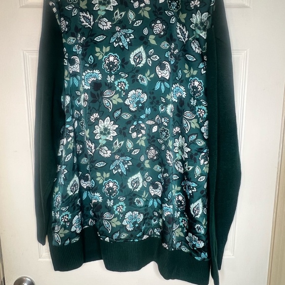 Jason Wu Hunter Green again Sweater Flora Print - Picture 5 of 12